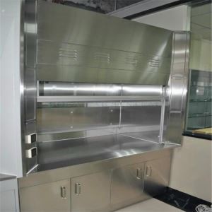 Laboratorio de química Resistencia a la corrosión de acero inoxidable capucha de humo y armario de humo de escape